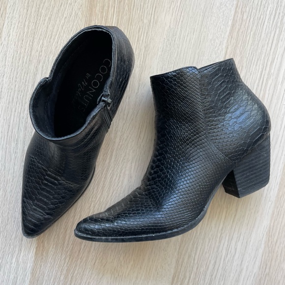 Astoria Faux Snakeskin Ankle Boots - Picture 3 of 5